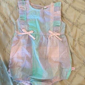 Ruffle Butts Pastel Plaid Bodysuit